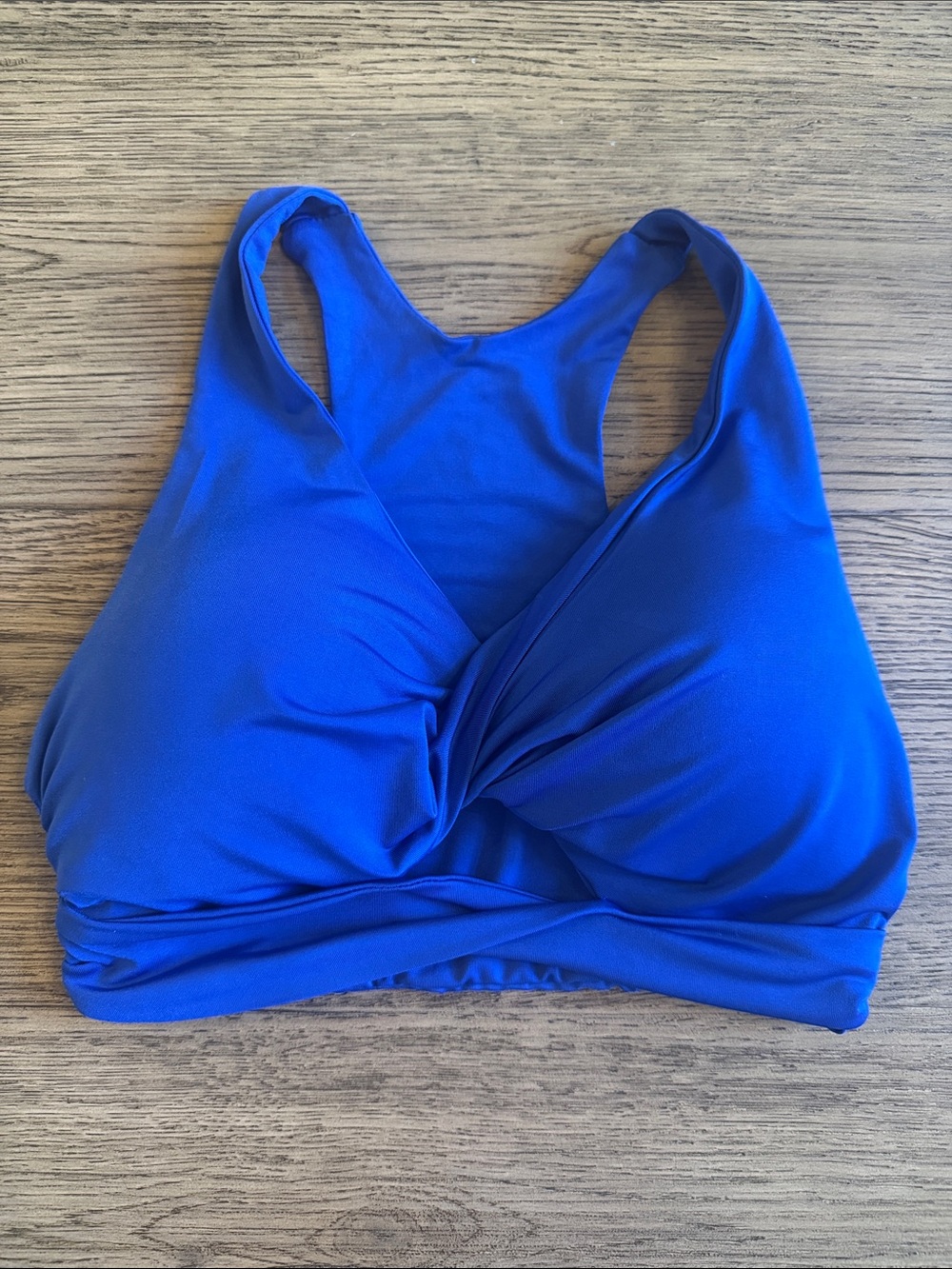 Blue Dance Costume Top - Twisted Front